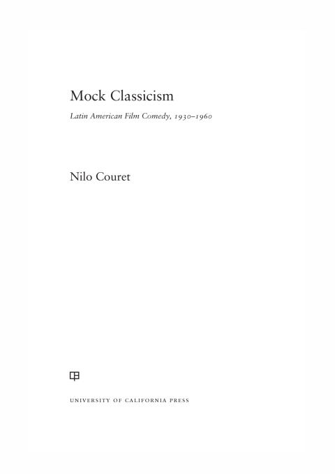 Cover image for book Mock Classicism