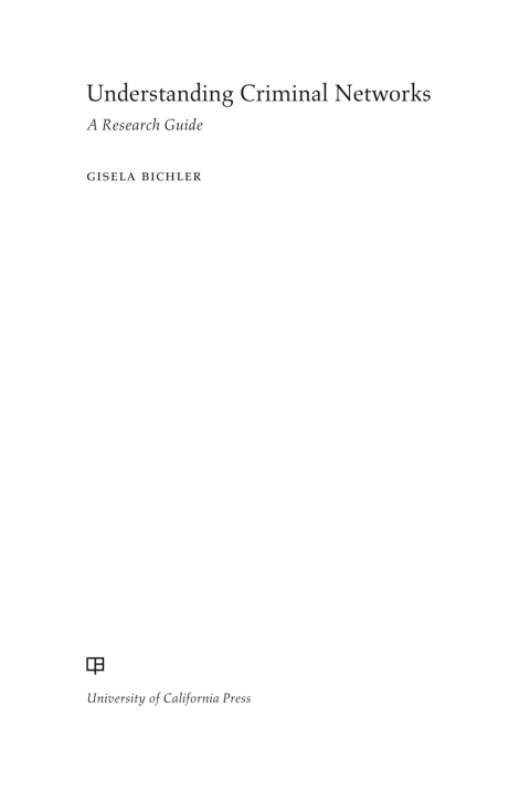 Cover image for book Understanding Criminal Networks