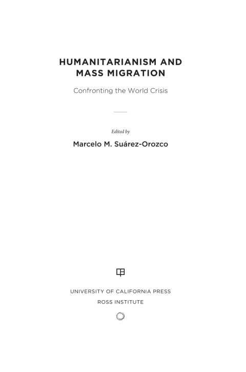 Cover image for book Humanitarianism and Mass Migration
