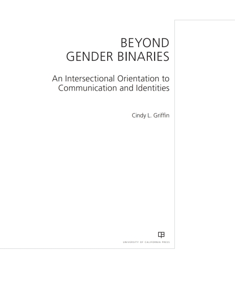 Cover image for book Beyond Gender Binaries
