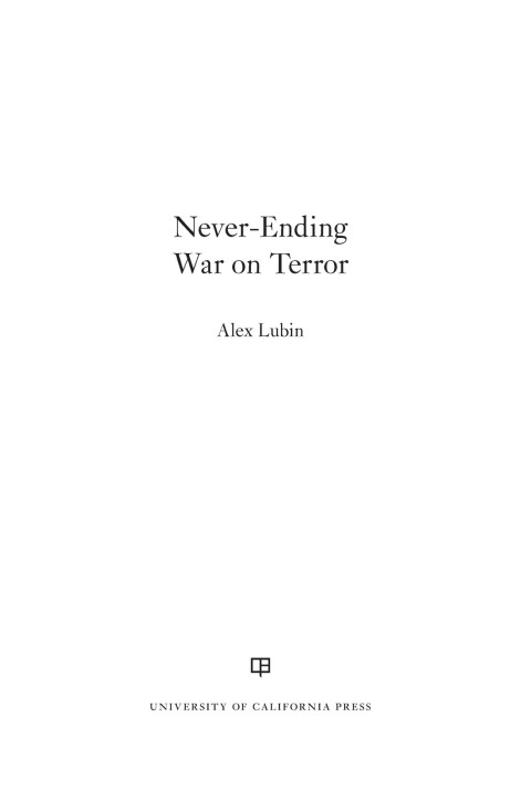 Cover image for book Never-Ending War on Terror