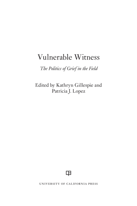 Cover image for book Vulnerable Witness