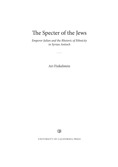 Cover image for book The Specter of the Jews
