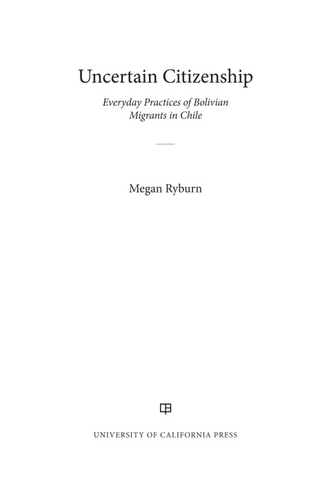 Cover image for book Uncertain Citizenship