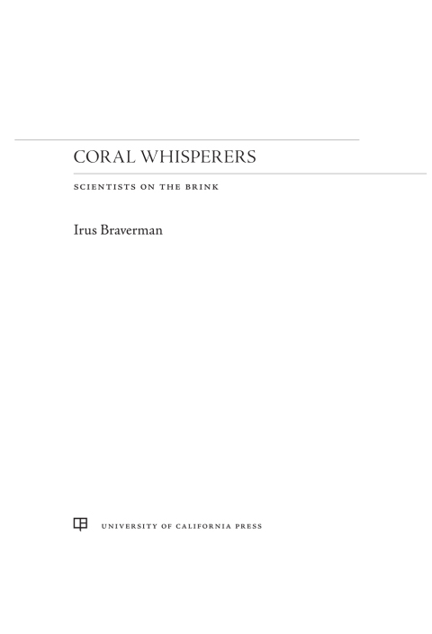 Cover image for book Coral Whisperers