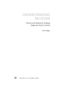 Titelbild: Understanding Religion 1st edition 9780520298897