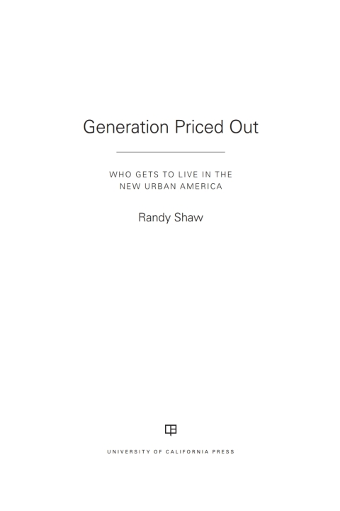 Cover image for book Generation Priced Out