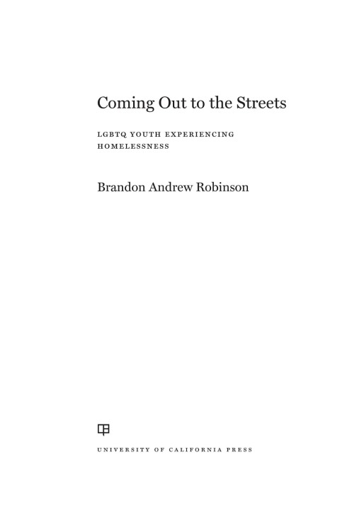Cover image for book Coming Out to the Streets