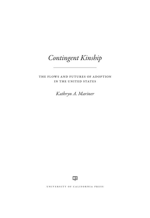 Cover image for book Contingent Kinship