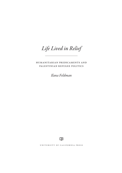 Cover image for book Life Lived in Relief