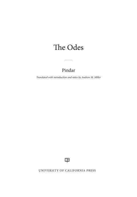 Cover image for book The Odes