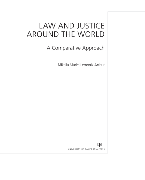 Cover image for book Law and Justice around the World