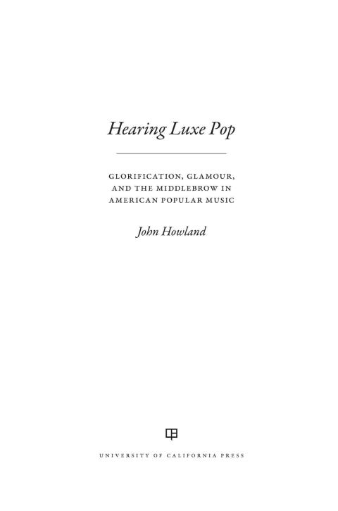 Cover image for book Hearing Luxe Pop