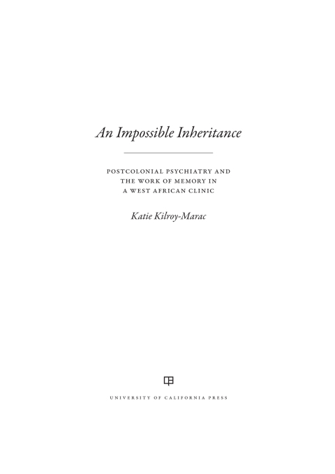Cover image for book An Impossible Inheritance