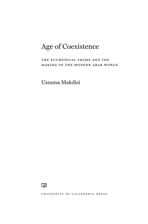 Cover image for book Age of Coexistence