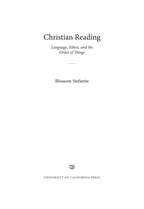 Cover image for book Christian Reading