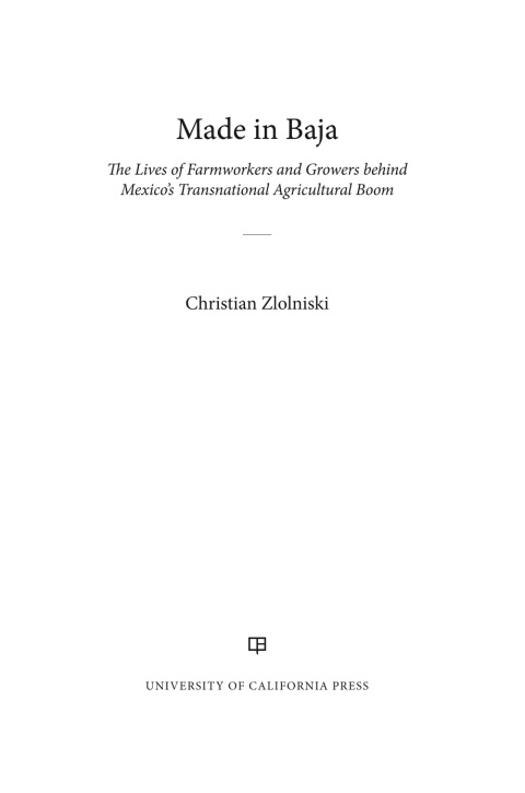 Cover image for book Made in Baja