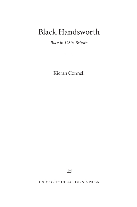Cover image for book Black Handsworth