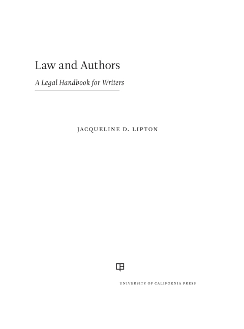 Cover image for book Law and Authors