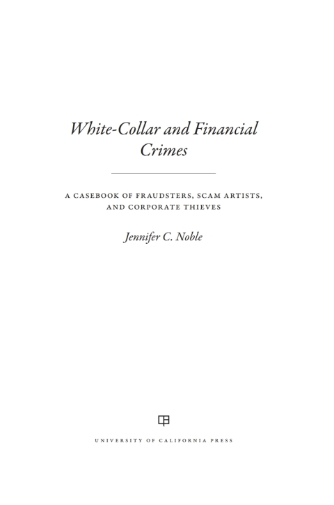 Cover image for book White-Collar and Financial Crimes