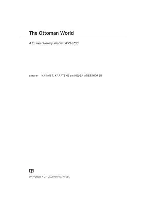Cover image for book The Ottoman World