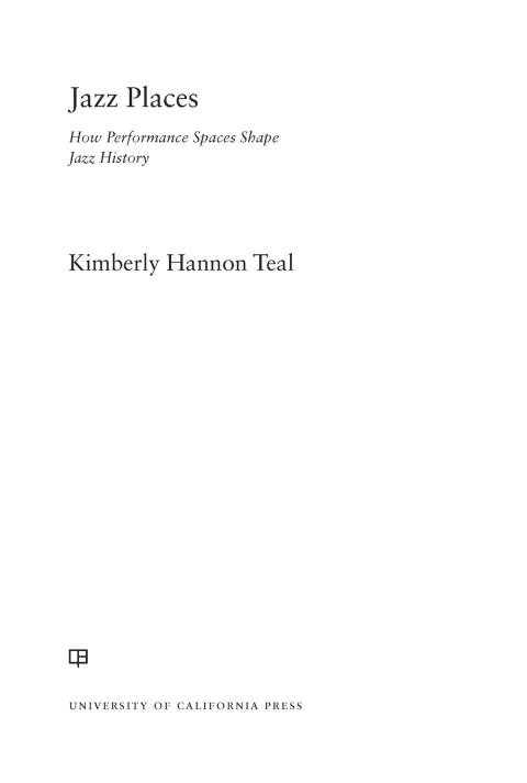 Cover image for book Jazz Places