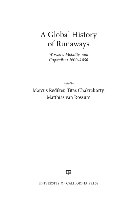 Cover image for book A Global History of Runaways