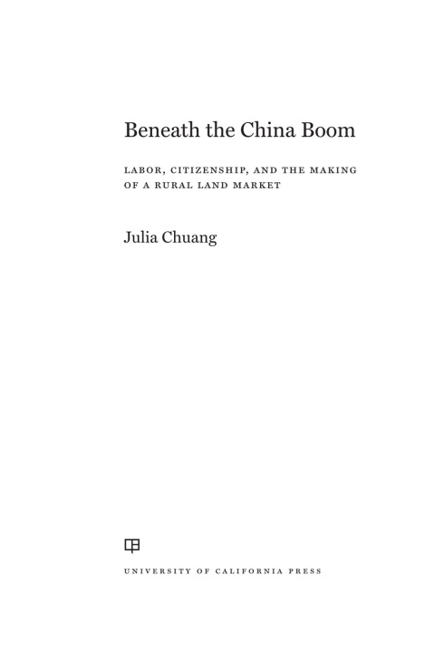 Cover image for book Beneath the China Boom