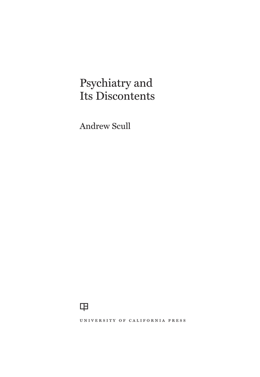 Reflowable Psychiatry and Its Discontents; $29.91