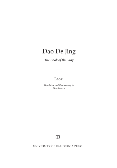 Cover image for book Dao De Jing
