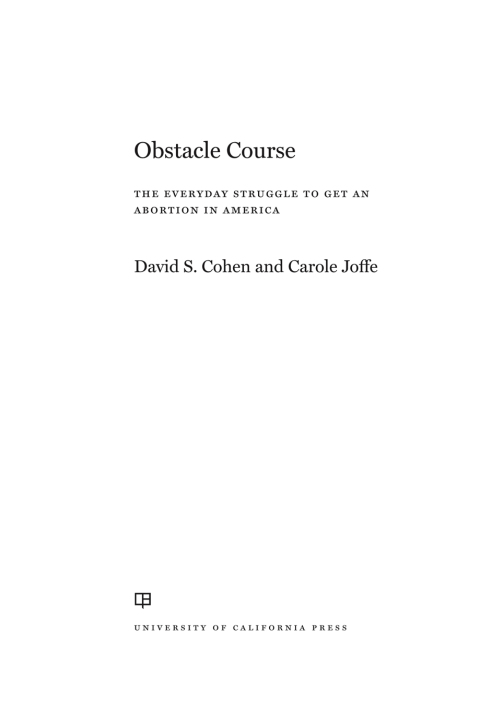 Cover image for book Obstacle Course