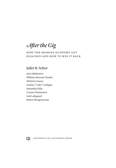 Cover image for book After the Gig
