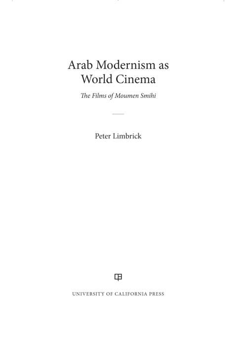 Cover image for book Arab Modernism as World Cinema
