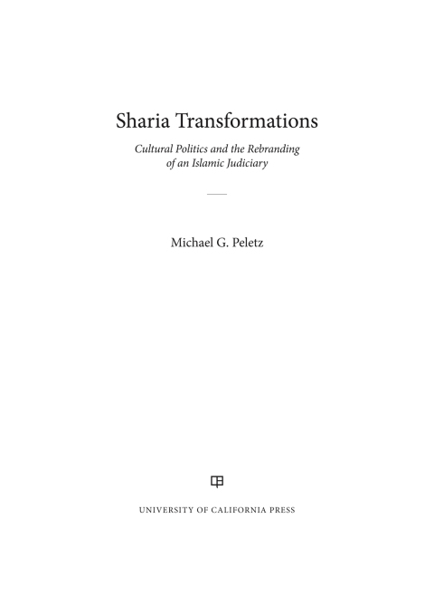 Cover image for book Sharia Transformations