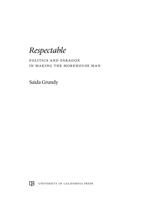 Cover image for book Respectable
