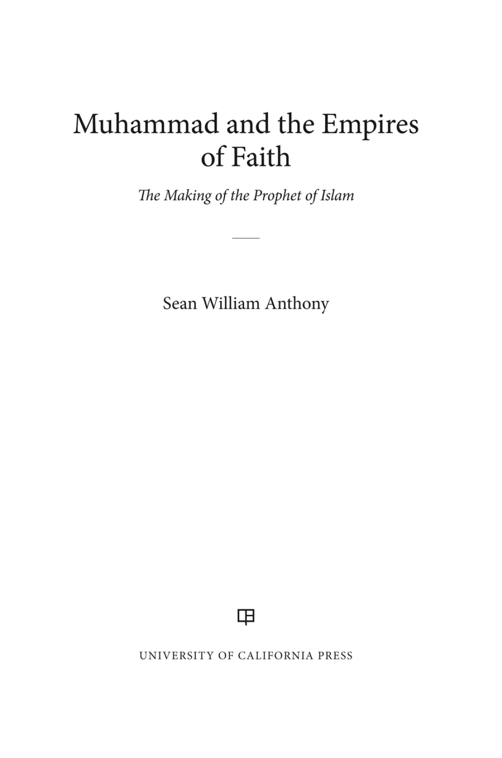 Reflowable Muhammad and the Empires of Faith; $18.81