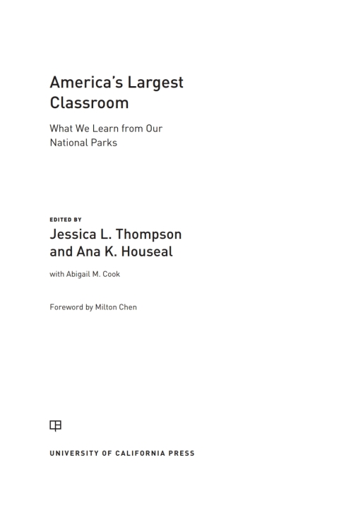 Cover image for book America's Largest Classroom