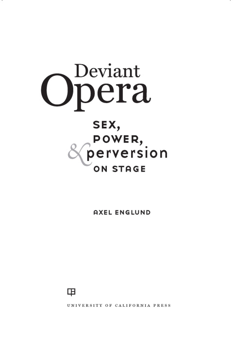 Cover image for book Deviant Opera