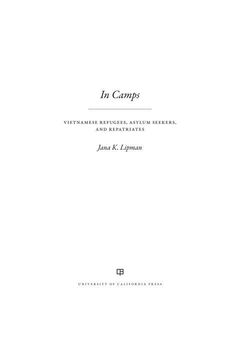 Cover image for book In Camps