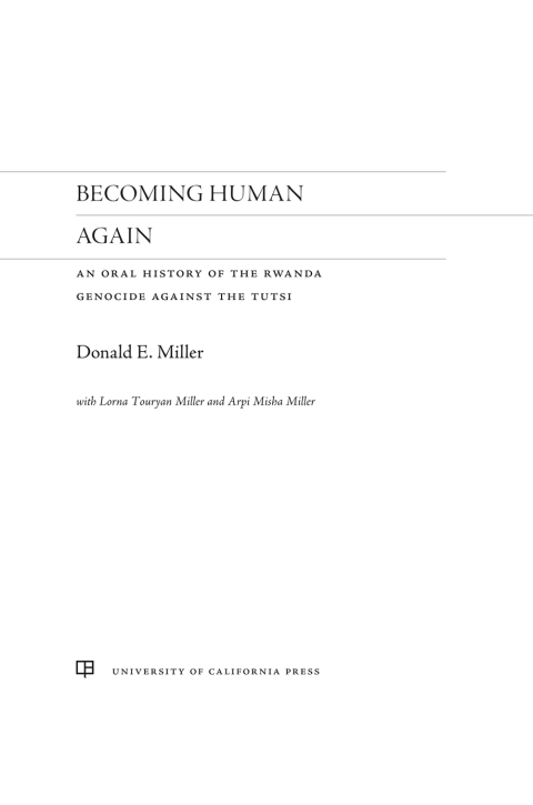 Cover image for book Becoming Human Again