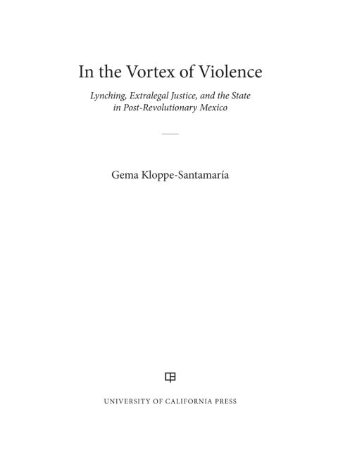 Cover image for book In the Vortex of Violence