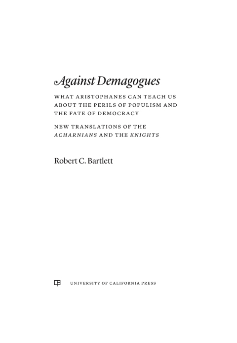 Cover image for book Against Demagogues