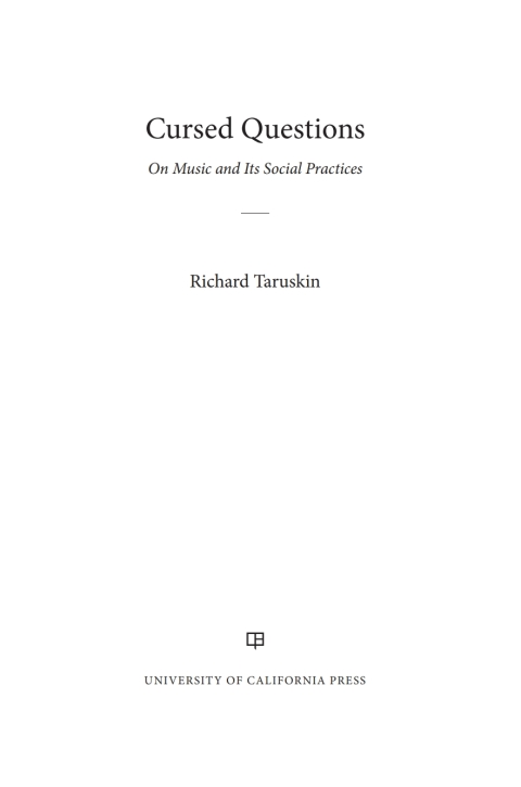 Cover image for book Cursed Questions