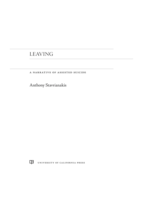Cover image for book Leaving