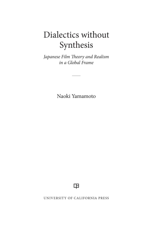 Cover image for book Dialectics without Synthesis