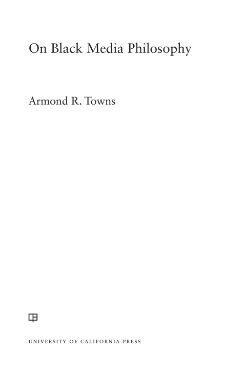 Cover image for book On Black Media Philosophy