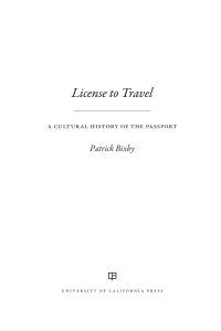 License to Travel