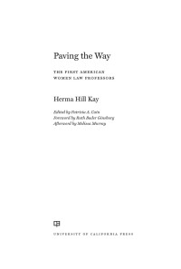 Cover image: Paving the Way 1st edition 9780520378957