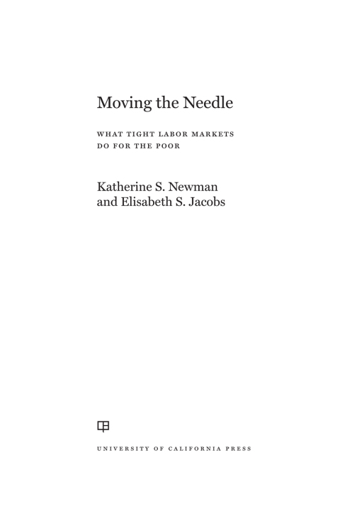 Cover image for book Moving the Needle