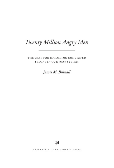 Cover image for book Twenty Million Angry Men